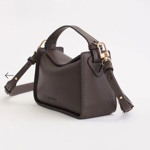 The Horse Mini Clementine Crossbody Bag in Charcoal